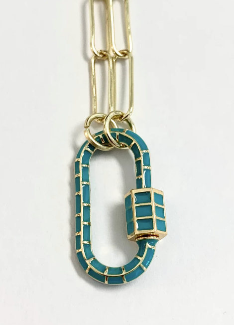 Enamel Paperclip Carabiner