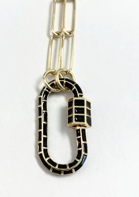 Enamel Paperclip Carabiner