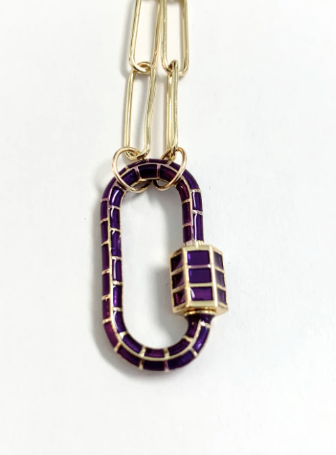 Enamel Paperclip Carabiner