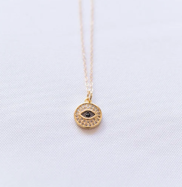 Evil Eye on Gold Chain / Buddha on Gold-Filled Chain
